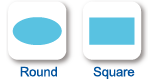 Round/Square