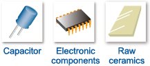 Capacitor/Electronic components/Raw ceramics